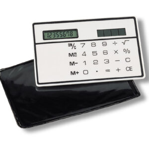 Solar slim card calculator – White