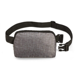 Melange Rpet Adjustable Waist Bag With Main Compartment & Back Zip Compartment
