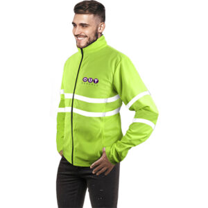 Mens Reflective High Visibility Zip Up Jacket