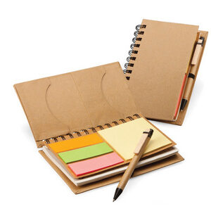 Mini Eco Notebook with Sticky notes & Pen