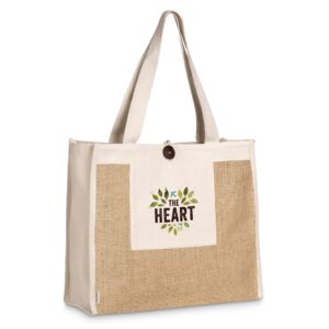 Okiyo Eco Friendly Hikari Jute & Cotton Tote Shopper Bag