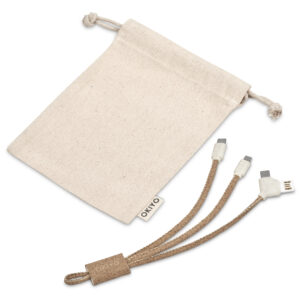 Okiyo Soshin Cork 3-In-1 Charging Cable