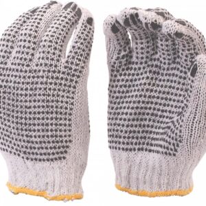 Cotton Protective Gloves Knit Revrsble Polka Dot