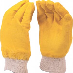 Latex Glove Commarex Fully Dipped Yellow 40Cm