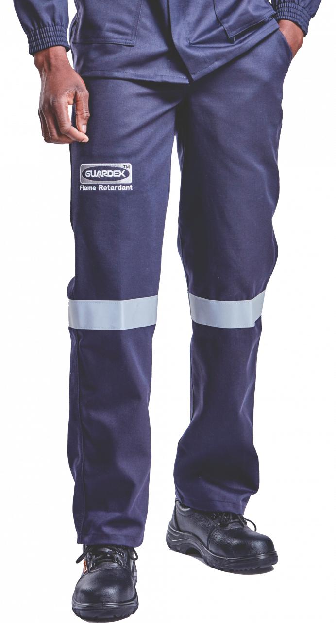 Conti Suit Trousers Guardex Lime Reflective Tape Navy. Sizes 34 – 60