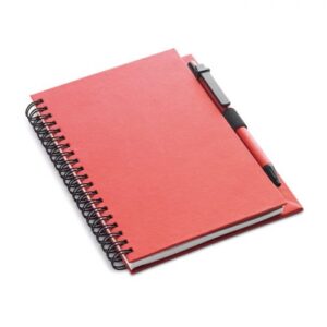 Recycled paper block with pen – blue ink refill -Available in: