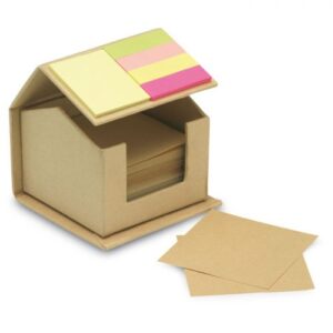 House shape recycled carton multi sticky notes -Available in: Be