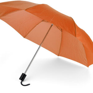 Folding 210t polyester fabric umbrella supplied in a nylon sleev