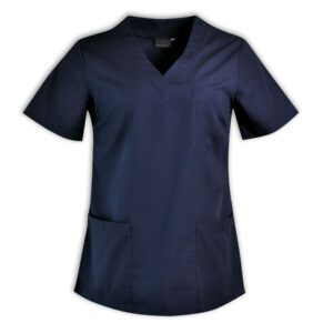 Lexie Scrub Top – Avail in: Dusk blue, Navy, White, Black