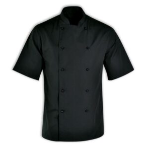 Stanley Unisex Chef Jacket Short Sleeve – Avail in: Black, white