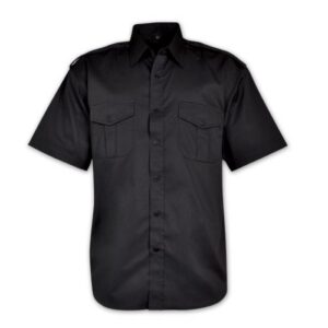 Woven Security Shirt – Avail in: White, Black, Navy