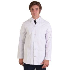 Tony Unisex Coat Long Sleeve – Avail in: White