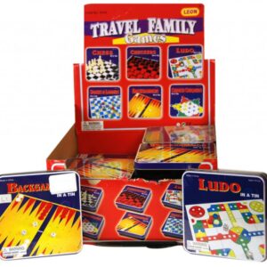 Toy Travel Game – 6 Assorted In Tin (20 Display)(Per Each) – Min