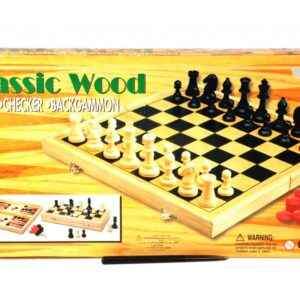Toy 3 In 1 Classic Wooden Game – Min Order – 10 Units