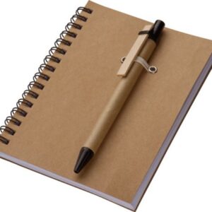 Eco-Friendly A6 notebook with matching pen – 120 lined pages!