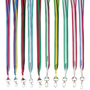 Country flag lanyards 20mm petersham