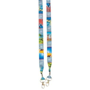 Dye sublimation open lanyard with double – Available in many co
