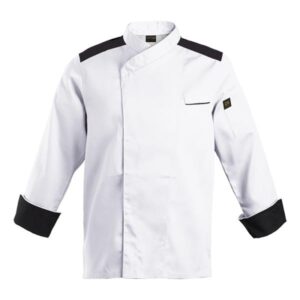 Roma Chef Jacket – Available in: Grey/Black, Red/Black or White/Black