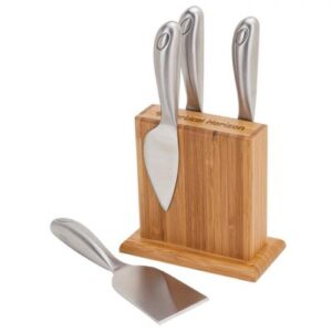 4pc Bamboo Magnetic Cheese Knife Set – Available in: Bamboo
