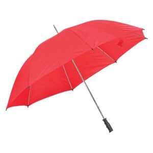 8-Panel Metal Ribbed Umbrella – Red