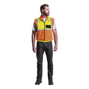 Contract Sleeveless Reflective Vest – Available in: Safety Yellow/Orange