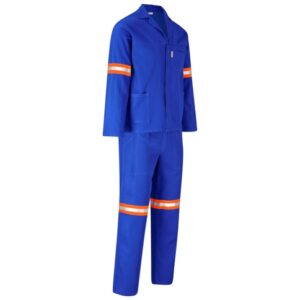 Technician 100% Cotton Conti Suit – Reflective Arms & Legs – Orange Tape