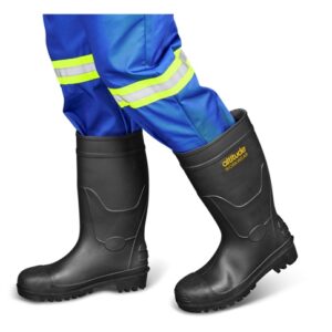 Power Gumboot Steel Toe Black – CE certified
