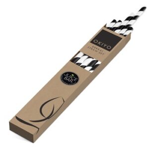 Okiyo Eco Friendly Dekkai Paper Straw Set