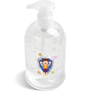 500ml Gel Hand Sanitiser Pump (70% Alcohol) Min 50 units. In Stock