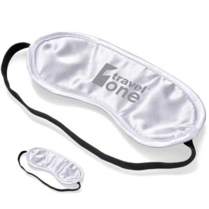 Silver Satin Peaceful Sleep Eye Mask