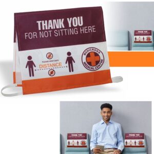 Social Distancing Chair Cover with sublimation print – Medium