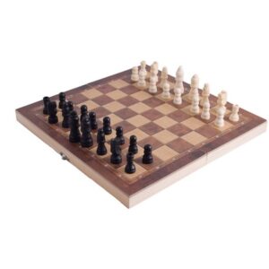 Travel 3in1 Bamboo Game set – Chess. Backgammon & Checkers
