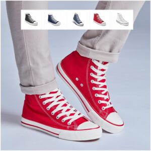 Unisex Retro High Top Canvas Sneaker