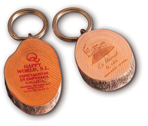 Wooden Trunk keyring