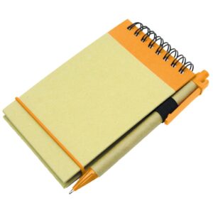 Eco notepad with pen – Avail in: Available in many colours