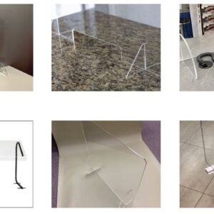 Standing Counter Protective Screen Acrylic With Feet – 800 X 1000 X 3MM – Min 5 units
