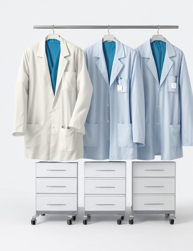 off white Lab coat