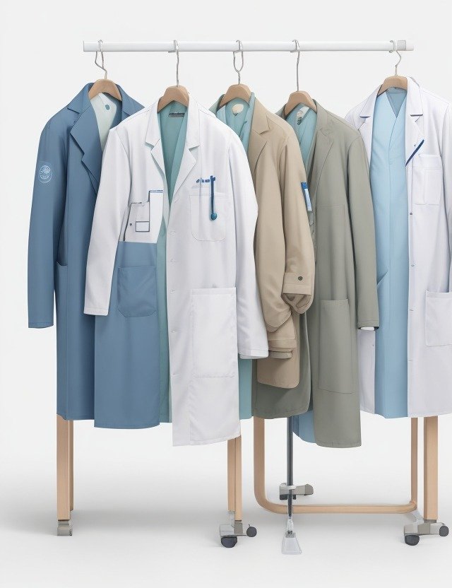 lime green Lab coat - Image 2