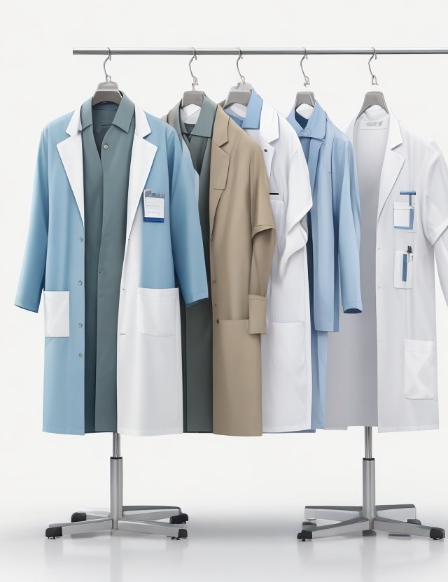 lime green Lab coat - Image 7