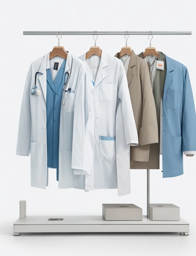 lime green Lab coat - Image 8