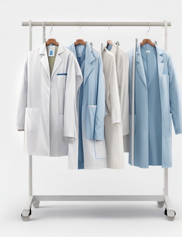 lime green Lab coat - Image 4