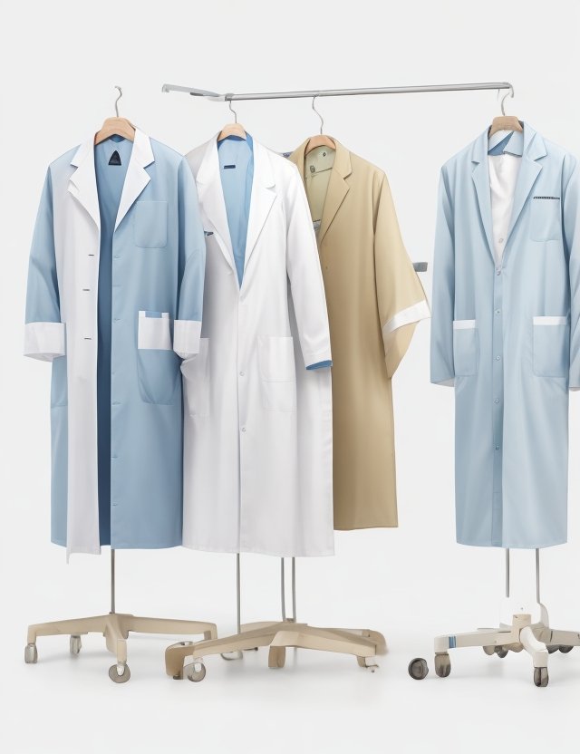 lime green Lab coat - Image 3