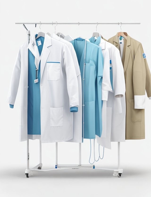 lime green Lab coat - Image 13
