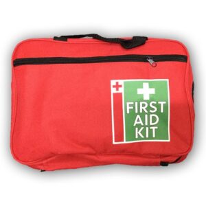 First Aid Kit – Essential (Blue or Red, with Handles)