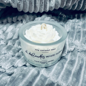 Flower Soy Candle | White Floral