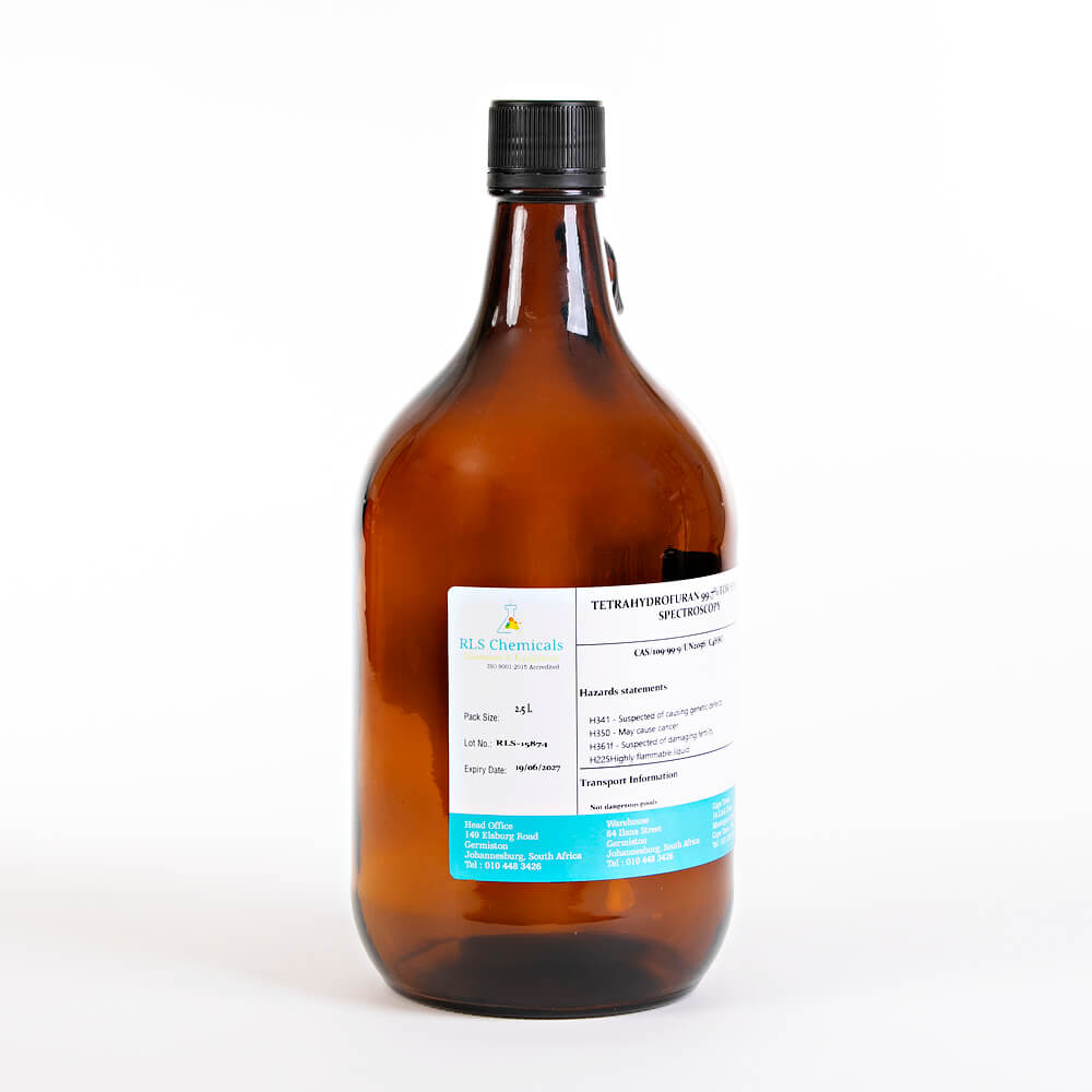 Tetrahydrofuran 99.7% for HPLC & Spectroscopy 2.5L - Image 2