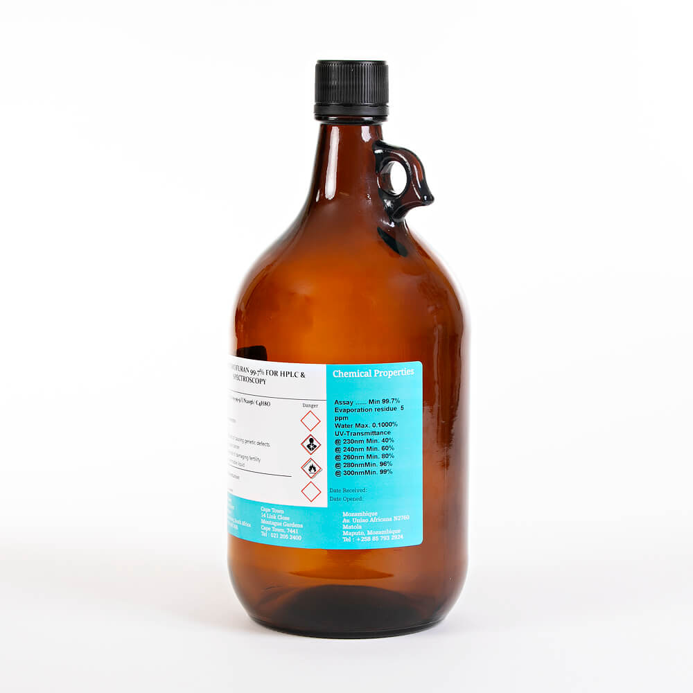 Tetrahydrofuran 99.7% for HPLC & Spectroscopy 2.5L - Image 3