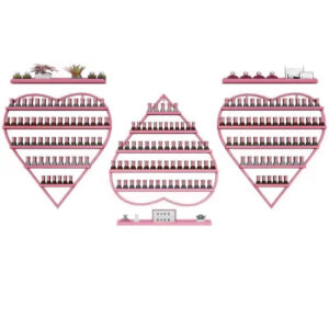 Love Nail Polish Display Set - 3pc - Pink
