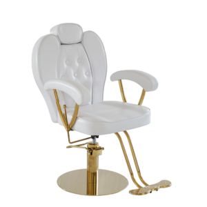 Goddess Stylist & Brow Chair - White & Gold
