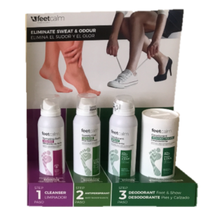 Feetcalm Display Stand - Odour Feet